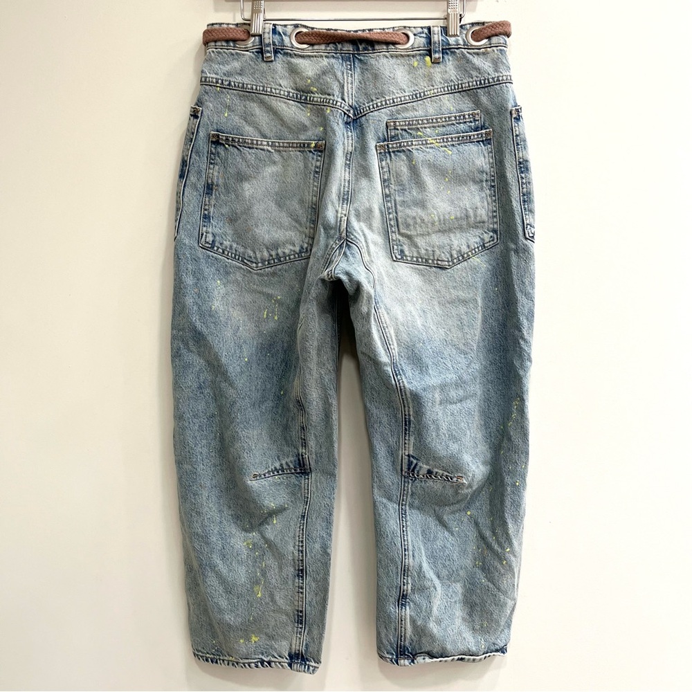We The Free Blue Moxie Barrel Pull-On Jeans - Picture 4 of 13